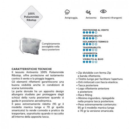 Giacca Antivento BRN Manica Lunga bianca BRN - 2