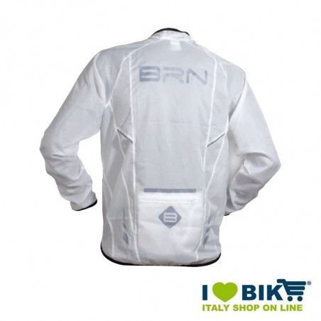 White wind-resistant BRN sleeve long jacket BRN - 3