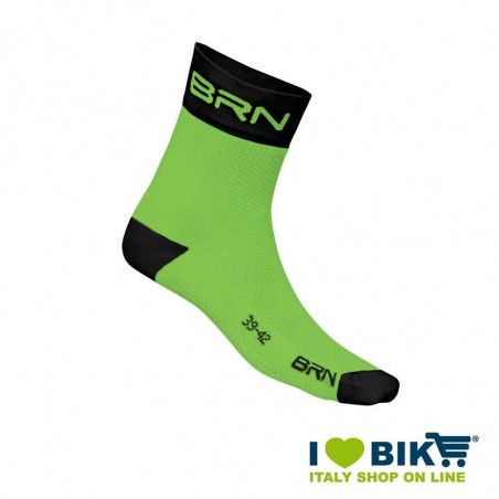 Calzino Ciclismo BRN verde fluo BRN - 1