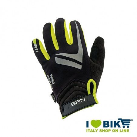 BRN Wind Protect Winter Gloves Fluo Yellow BRN - 1