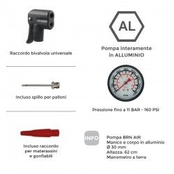 BRN AIR pumps with silver pressure gauge BRN - 1 2