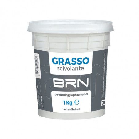 Grasso scivolante per montaggio pneumatici in barattolo da 1 Kg BRN - 1