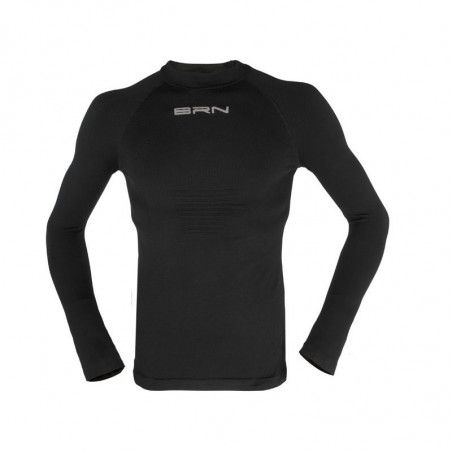 BRN Underwear man high neck long sleeve Black BRN - 1