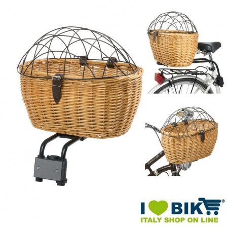 Cestino in vimini porta animali anteriore/posteriore  - 1