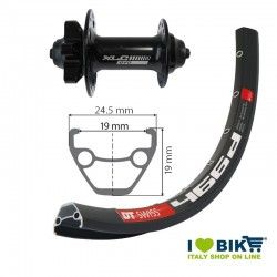 Front wheel disk 26x1.9 XLC 6 holes, DT-Swiss 466D Disc 32 holes  - 1