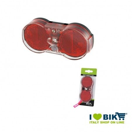 Fanalino posteriore a batteria per bici city-trekking  - 1