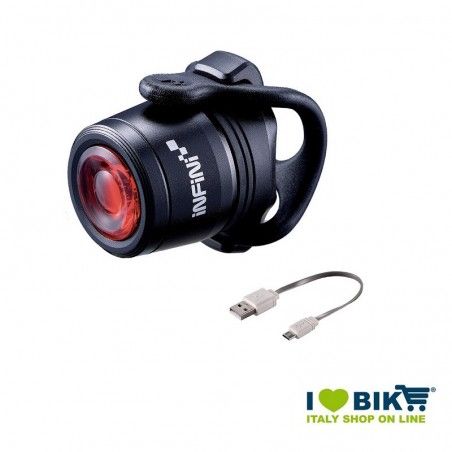 Rear light Mini Luxo, led with red light, USB, black color, 2019  - 1