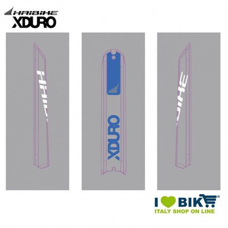 Adesivo Haibike per skidplate E-Bike Xduro 2018, blu  - 1