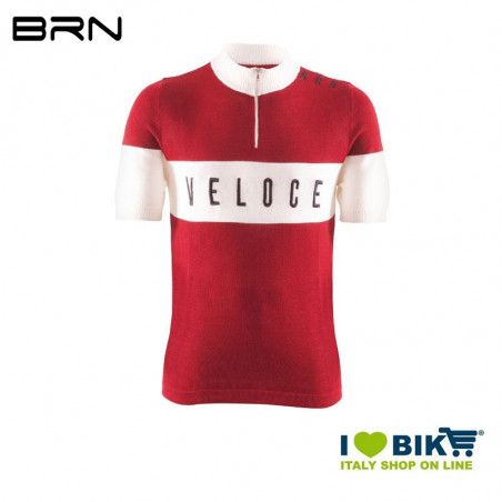 Maglia BRN VINTAGE Veloce, maniche corte, rosso BRN - 1