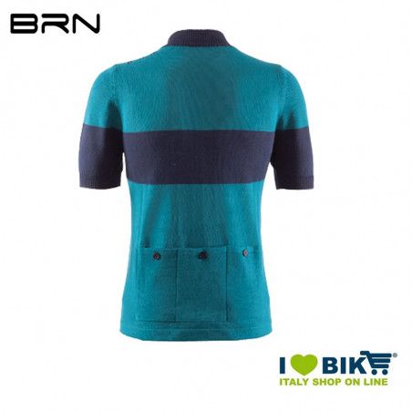BRN VINTAGE Veloce jersey, short sleeves, Aquamarine, 2019 BRN - 2