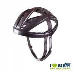 Casco Ciclismo BRN VINTAGE Veloce in vinpelle, taglia unica 60 cm, nero BRN - 1