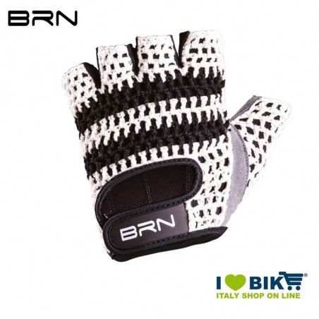 Cycling Gloves BRN VINTAGE Veloce, cordura and synthetic leather, white BRN - 1