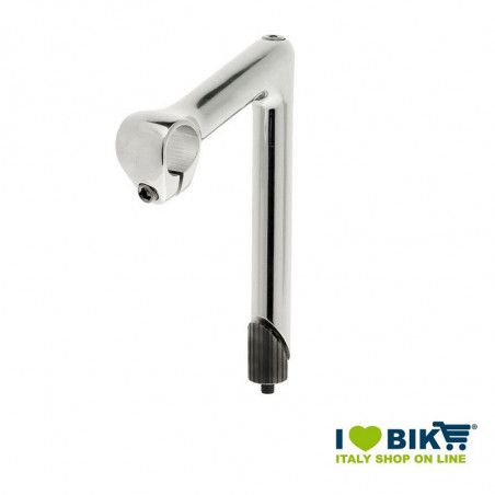 Piantone manubrio diametro 22.2mm, est. 100mm argento lucido BIKE PARTS - 1