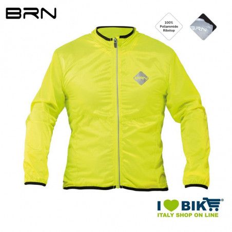 Giacca Antivento BRN Manica Lunga giallo fluo BRN - 1