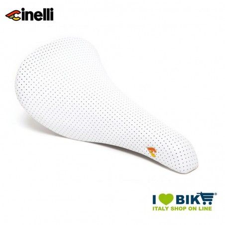 Cinelli VOLARE Saddle in Chromoly Steel, white  - 1