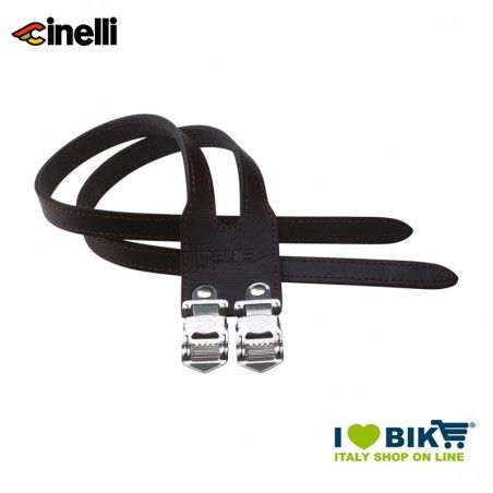 Cinelli DUO leather straps, black  - 1