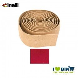 Cinelli nastro manubrio Cork, rosso  - 1 2