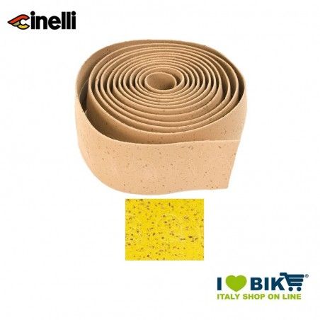 Cinelli nastro manubrio Cork, giallo  - 2