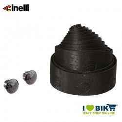 Cinelli 3D ribbon bar tape, black, caps included  - 1