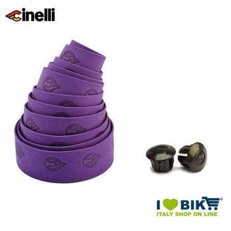 Handlebar tape Classic Eva Purple with black plugs  - 1