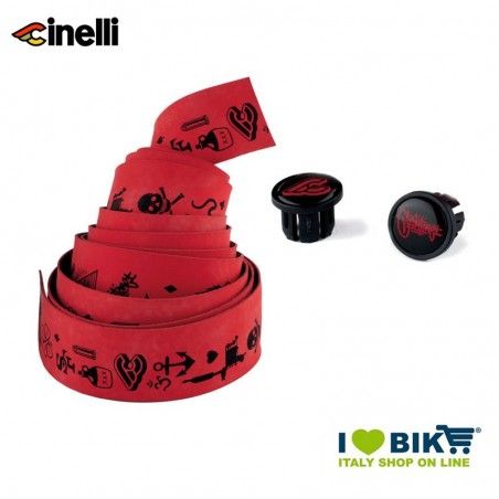 Nastro manubrio Mike Giant Velvet, rosso  - 1