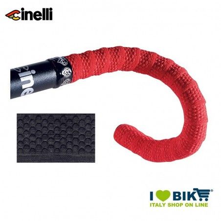 Nastro manubrio Cinelli Bubble nero, tappi inclusi  - 2