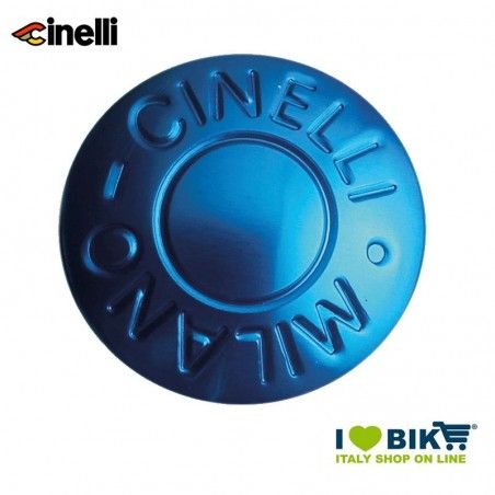 Handlebar caps in anodized aluminium, 2 Pcs, Blue  - 1