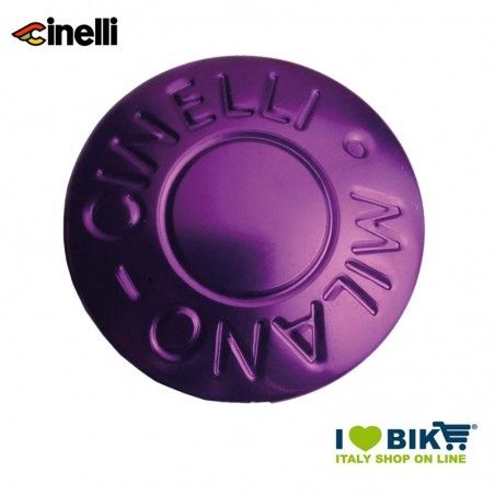 Tappi in alluminio anodizzato per nastri manubrio, 2Pz, Viola  - 1