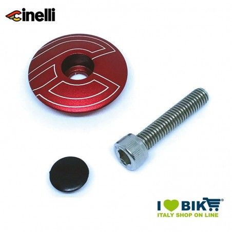 Tappi forcella 1 1/8 32mm in lega di alluminio, rosso  - 1