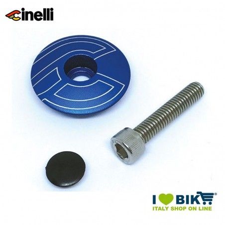 Tappi forcella 1 1/8 32mm in lega di alluminio, Blu  - 1