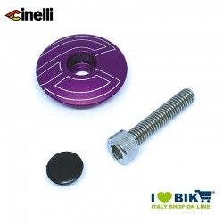 Fork top cap 1 1/8 32mm aluminium alloy, Purple  - 1