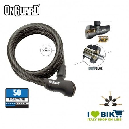 Lucchetto Spirale 1000x20mm OnGuard Akita Platinum OnGuard - 1