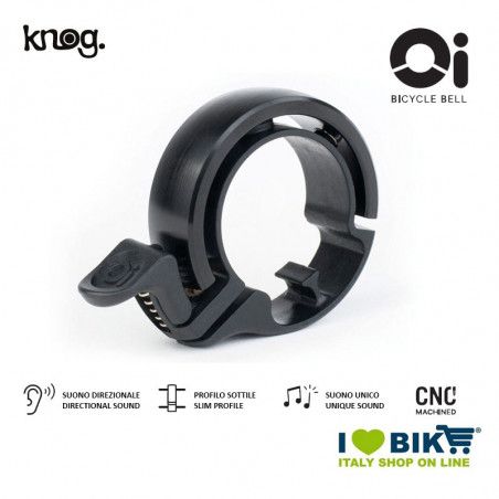 Campanello 25,4 - 31,8 mm, Knog Oi Classic, nero Knog - 1