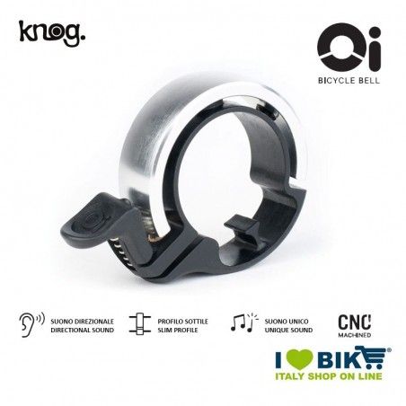 Bike Bell 25,4 - 31,8 mm, Knog Oi Classic, Silver Knog - 1