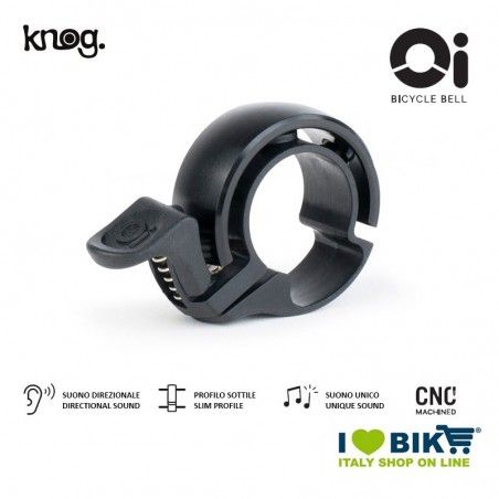 Campanello 22,2 mm, Knog Oi Classic, Nero Knog - 1