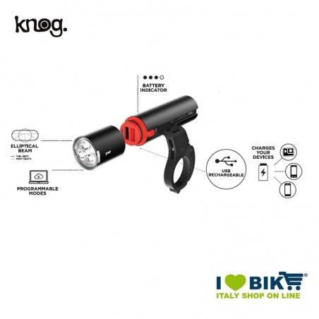 Led Light 600 LUMENS / 3350mAh PWR ROAD with usb recharge Knog - 2