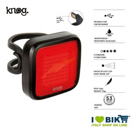 Fanale posteriore 44 Lumens Blinder MOB MR CHIPS, resistente all'acqua Knog - 1