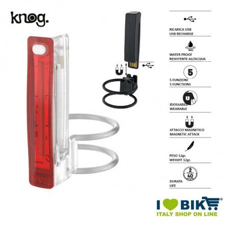 Fanale PLUS posteriore 20 Lumen, Bianco Knog - 1