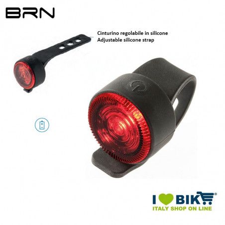 Fanalino posteriore 1 led rosso 6 lumen, BRN Round, 2 batterie BA02D incluse BRN - 1