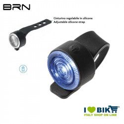 Rear light 1 white led 12 lumens, BRN Round, 2 batteries BA02D included BRN - 1