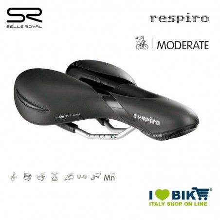 Saddle 279x159 mm Selle Royal Respiro Soft Moderate, Man  - 1