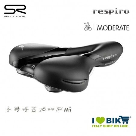 Saddle 263x163 mm Selle Royal Respiro Soft Moderate, Woman  - 1