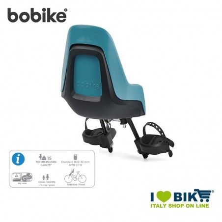 Seggiolino Bobike MINI ONE anteriore, Blu Bahama  - 2