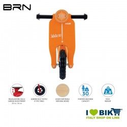 Bici senza pedali in legno BRN VOLA 50, arancione BRN - 1 2