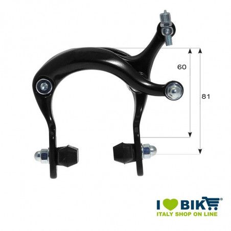 Pair aluminum brake Sports Sincro Black (Left draft)  - 1