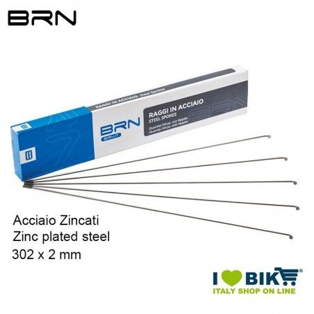 Raggi con nipples 302 x 2 mm, 144 Pz. BRN - 1