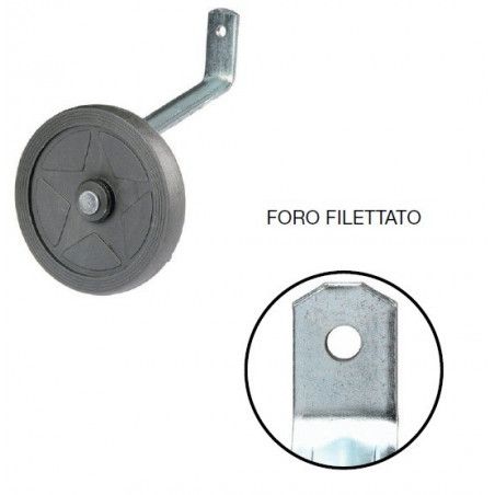 Paio ruotini stabilizzatori a 1 foro filettato 12  - 1