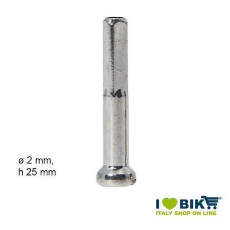 Nipples in ottone 2 mm, h 25 mm (1 Pezzo)  - 1
