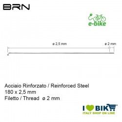 Raggio rinforzato con nipples 180 x 2,5 mm, Filetto 2 mm BRN - 1