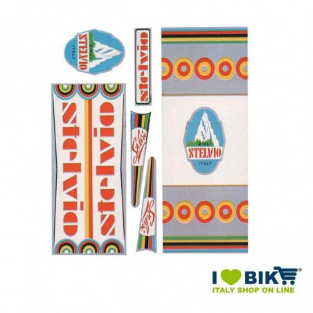 Adesivo Vintage STELVIO a base cromata  - 1